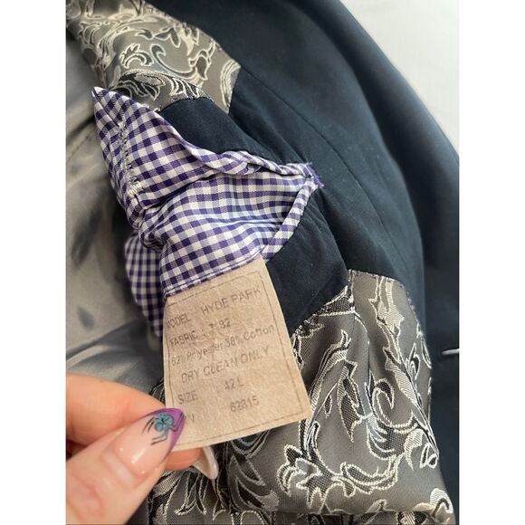 Patrick James Men’s Navy Blue Hyde Park 2 Button Blazer Size 42L - Picture 2 of 9